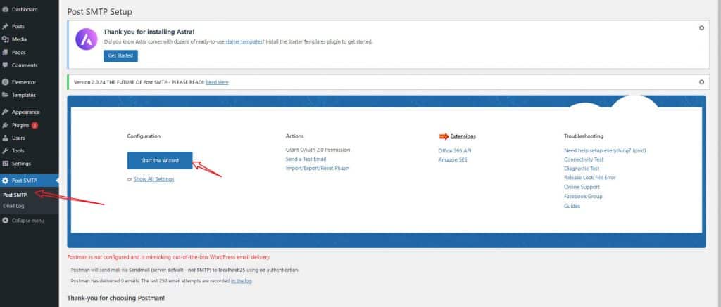 启动Post SMTP配置向导 1024x437 2 - WordPress网站配置SMTP服务Gamail邮箱(Post SMTP) - NUTSWP 启动Post SMTP配置向导 1024x437 2 - WordPress网站配置SMTP服务Gamail邮箱(Post SMTP) - NUTSWP