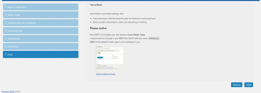 完成设置 1024x368 2 - WordPress网站配置SMTP服务Gamail邮箱(Post SMTP) - NUTSWP 完成设置 1024x368 2 - WordPress网站配置SMTP服务Gamail邮箱(Post SMTP) - NUTSWP