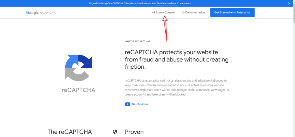 通过Google reCAPTCHA 注册网站