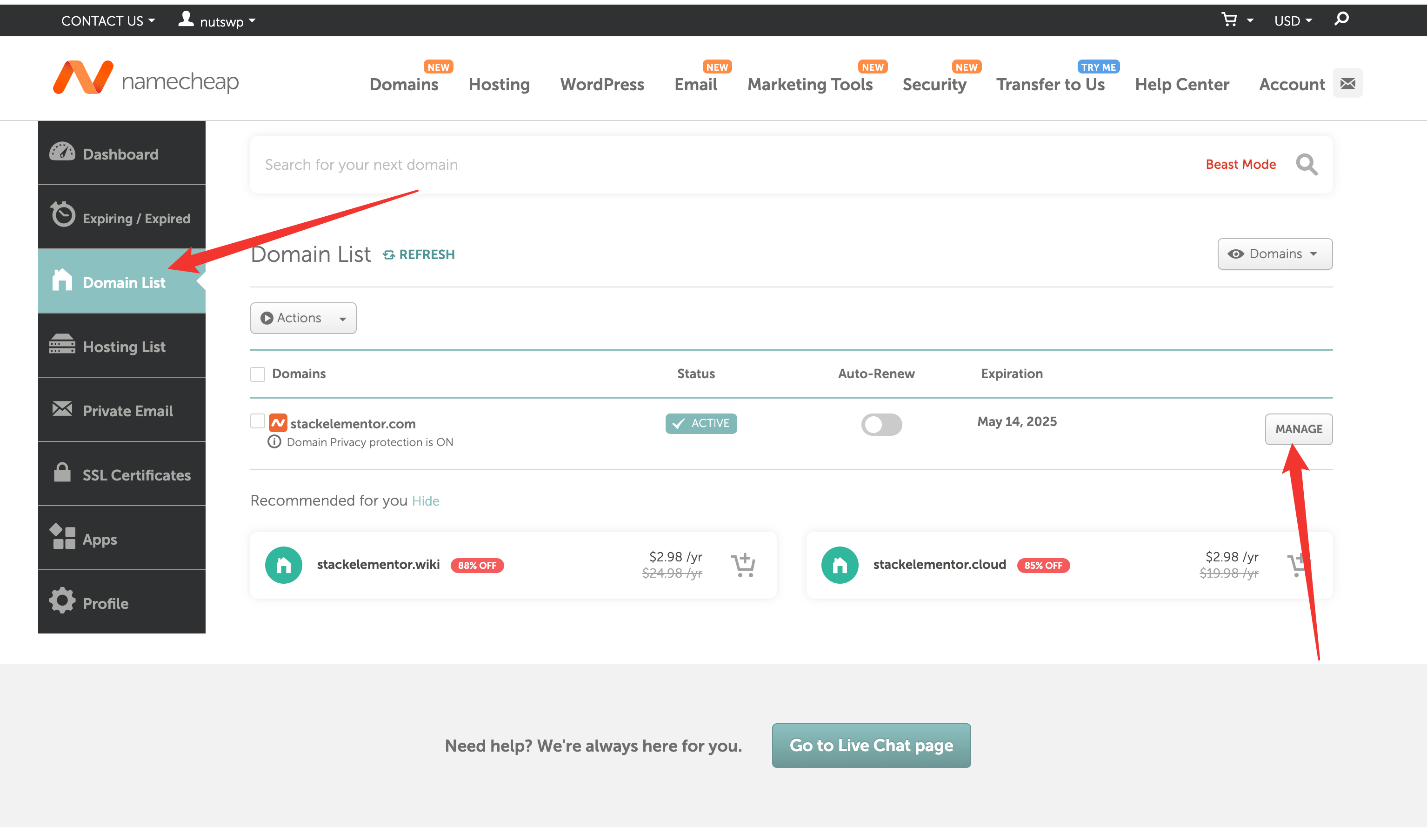 - Namecheep域名注册管理教程(2024半价优惠) - NUTSWP - Namecheep域名注册管理教程(2024半价优惠) - NUTSWP
