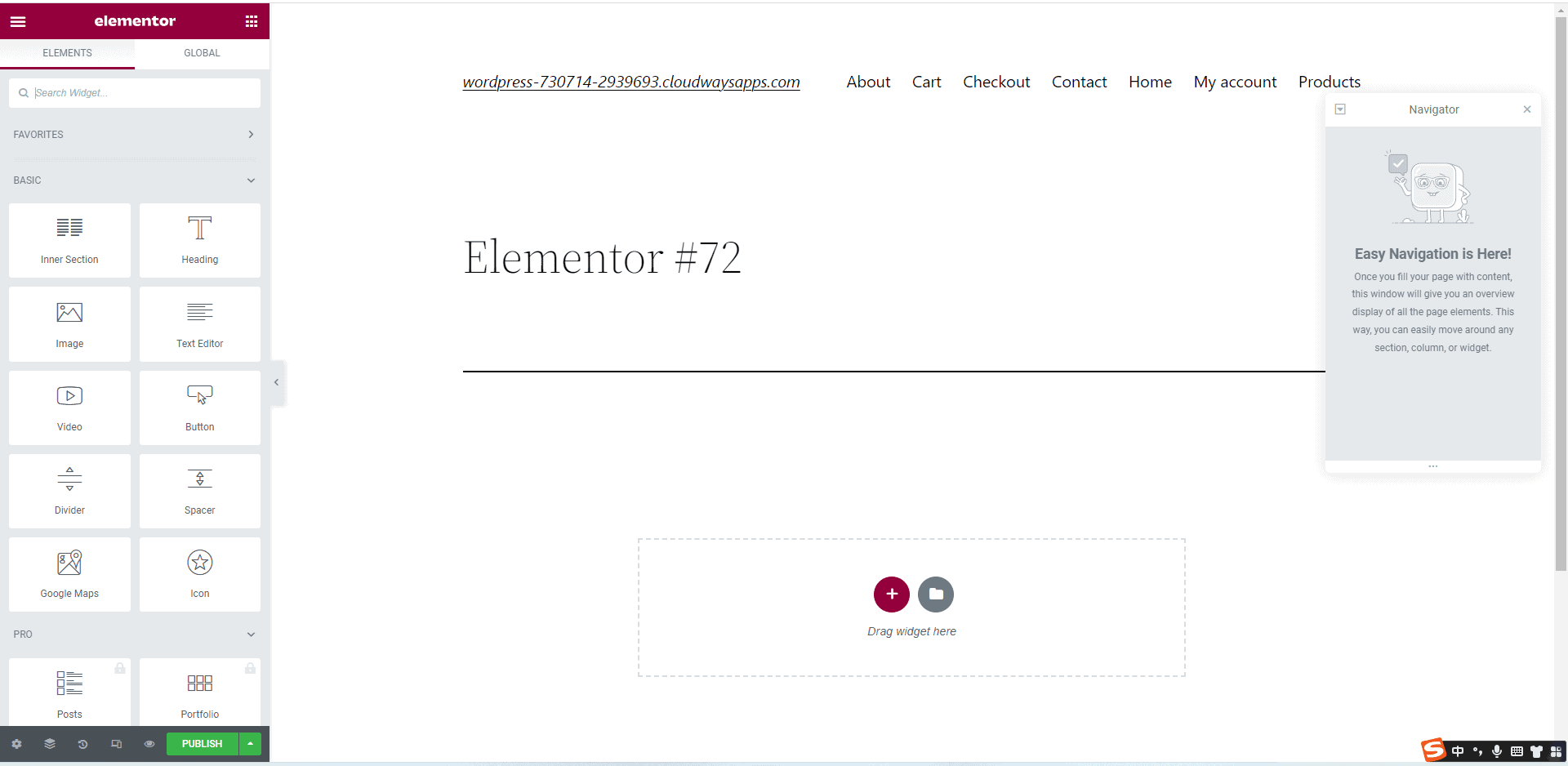 第一个Elementor页面 - Elementor教程 - NUTSWP