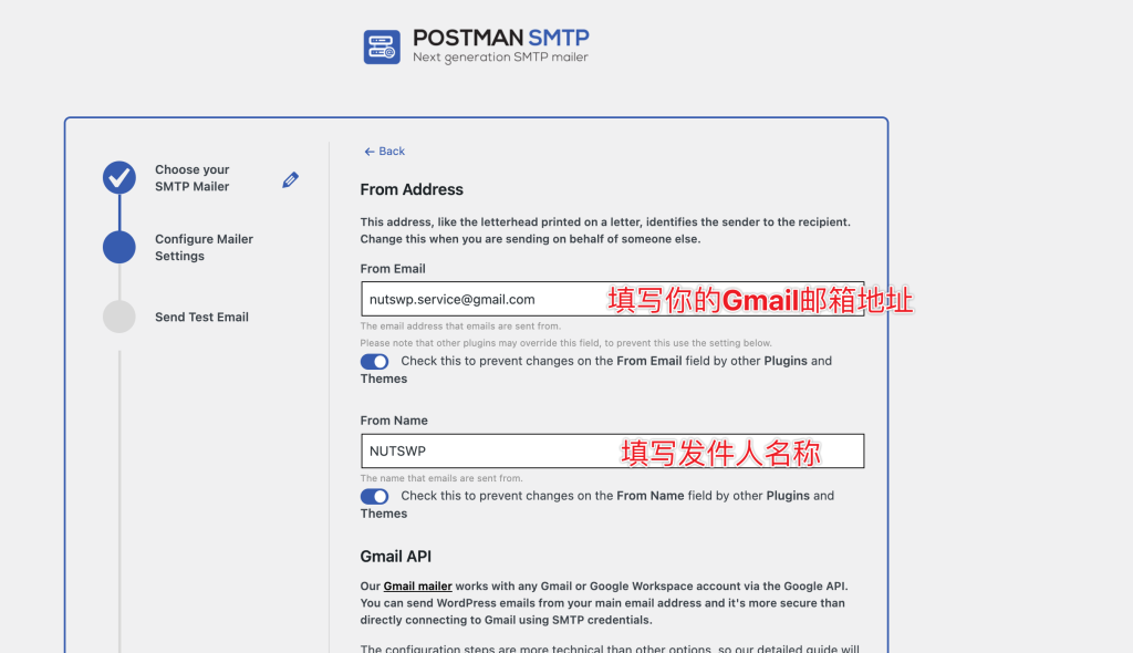 image 25 - WordPress网站配置SMTP服务Gamail邮箱实现消息询盘消息转发(Post SMTP) - NUTSWP