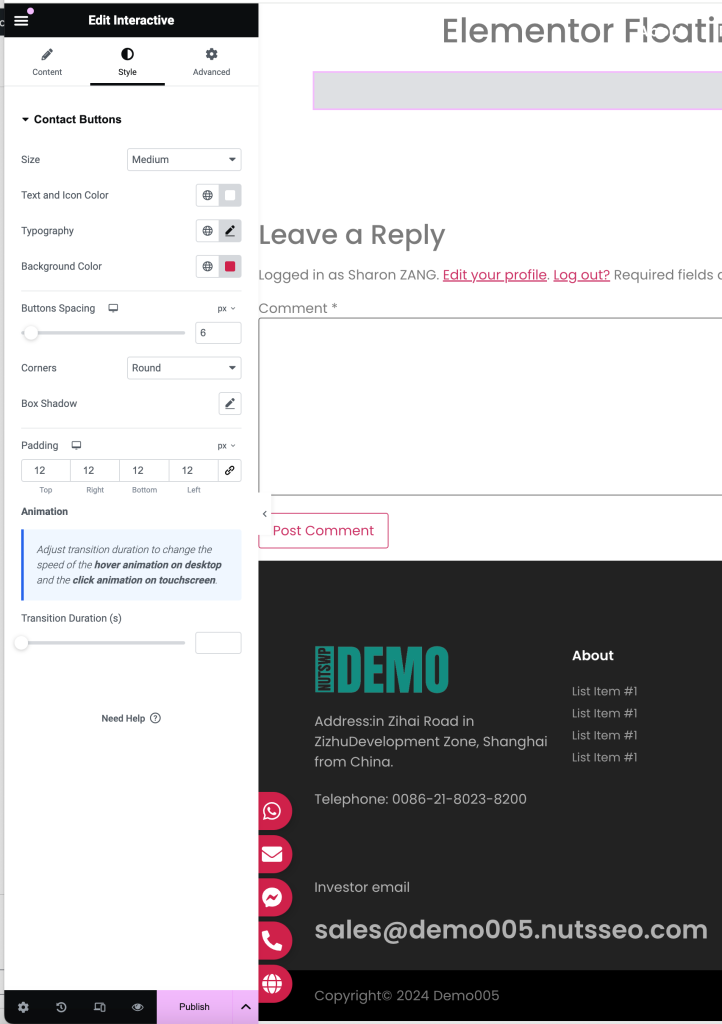 image 67 - 2024最新Elementor Floating Buttons使用教程（附视频） - NUTSWP