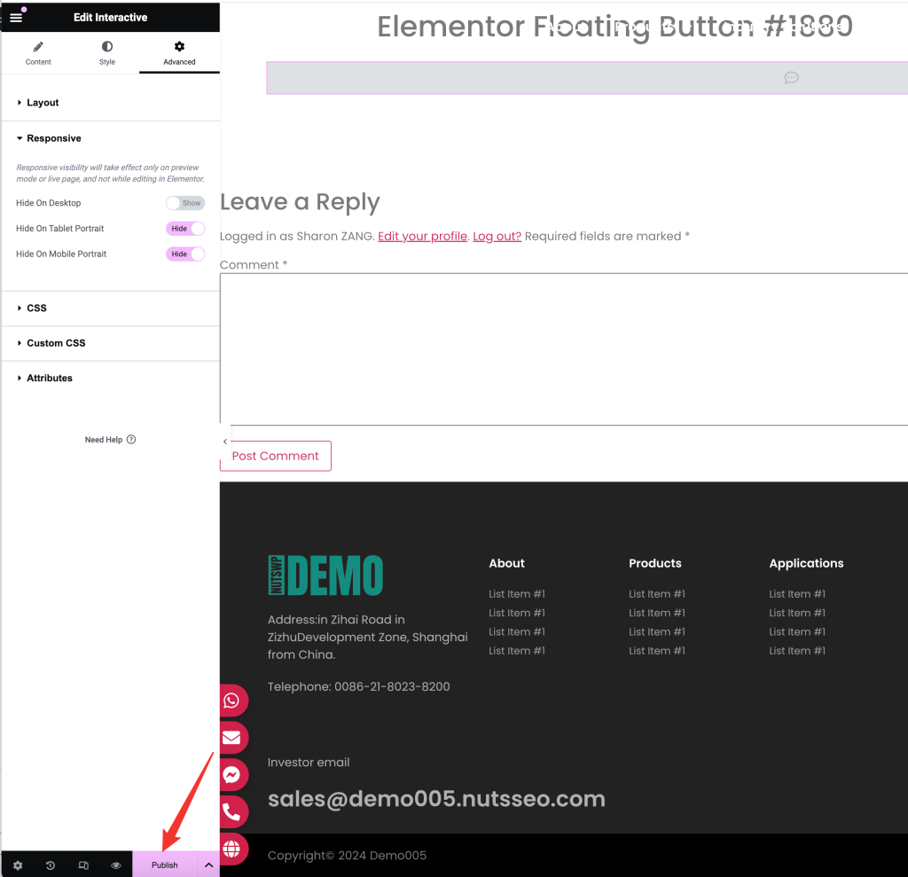 image 72 - 2024最新Elementor Floating Buttons使用教程（附视频） - NUTSWP