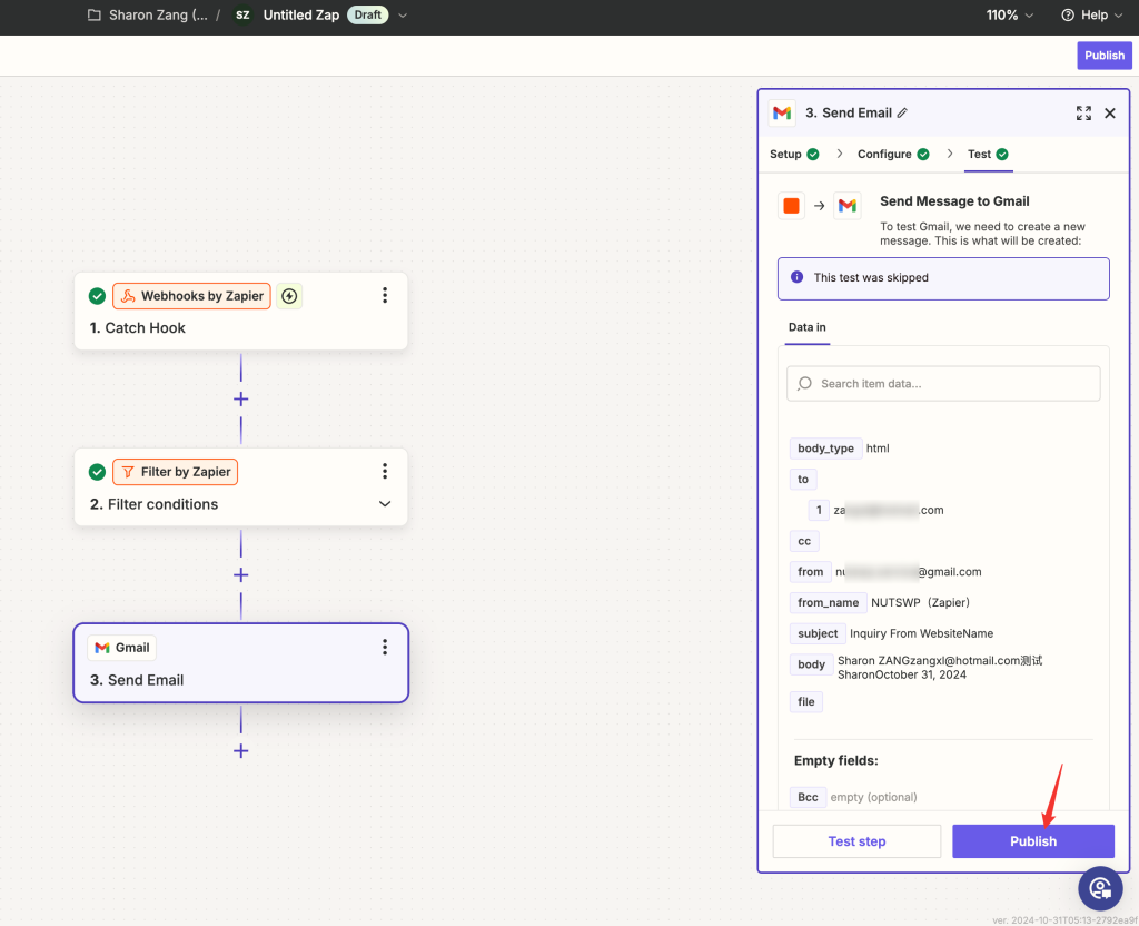 image 64 - Zapier Webhook 实现询盘提交关键词过滤和邮件转发教程 - NUTSWP