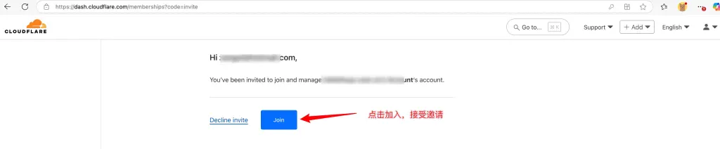 加入团队 - Cloudflare添加团队成员管理域名 - NUTSWP