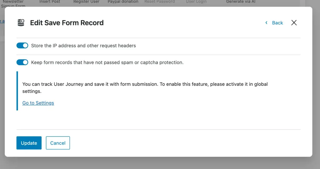 Edit Save Form Record - 超强免费插件JetFormBuilder制作B2B询盘表单教程 - NUTSWP