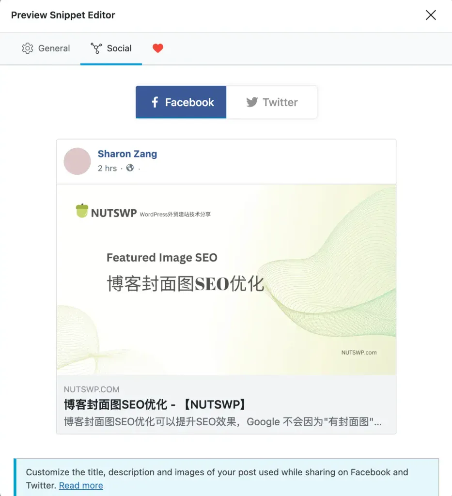 社交分享卡片 - 博客封面图SEO优化 - NUTSWP